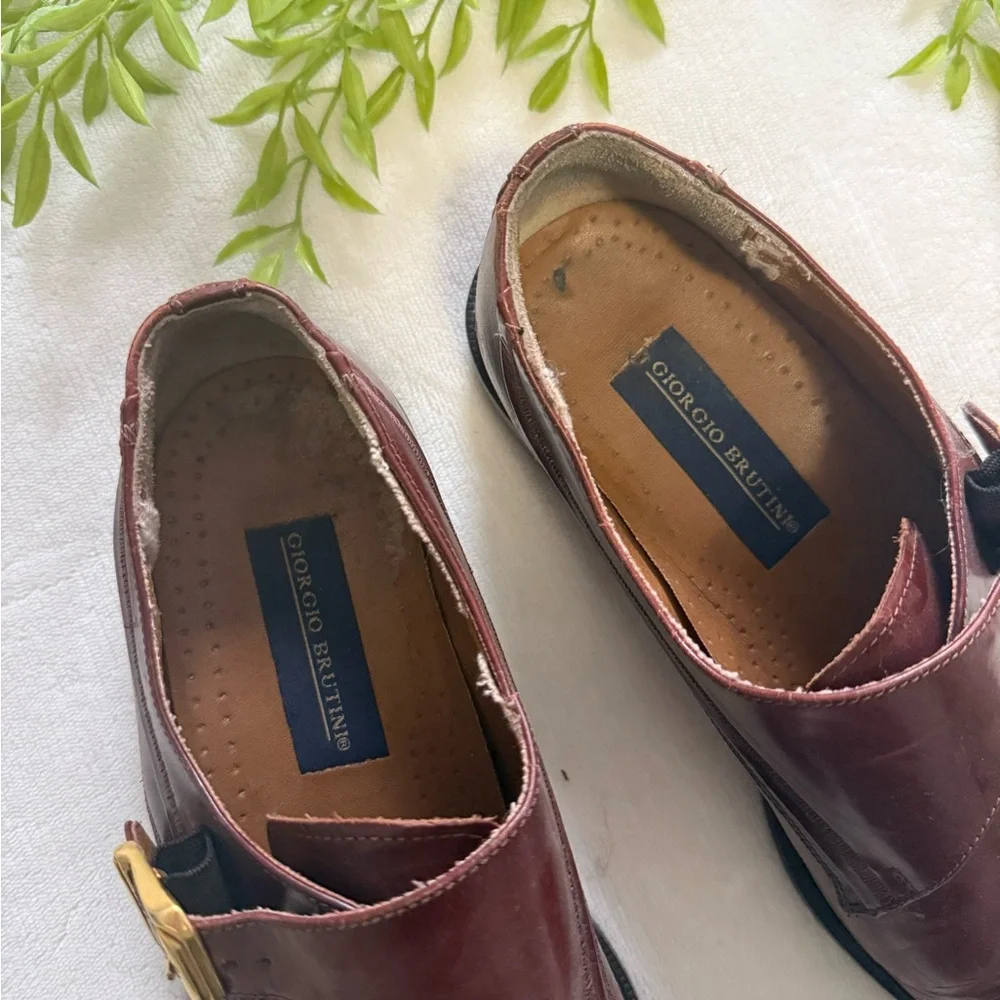 Giorgio Brutini | Burgundy Leather Oxfords